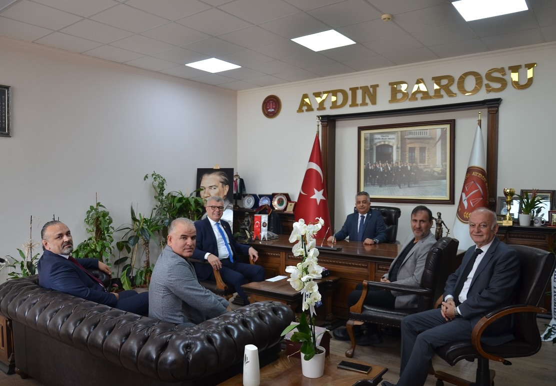 SÖKE TİCARET ODASI BAŞKANI METİN SAKALAR VE BERABERİNDEKİ HEYET, BARO BAŞKANIMIZ AV