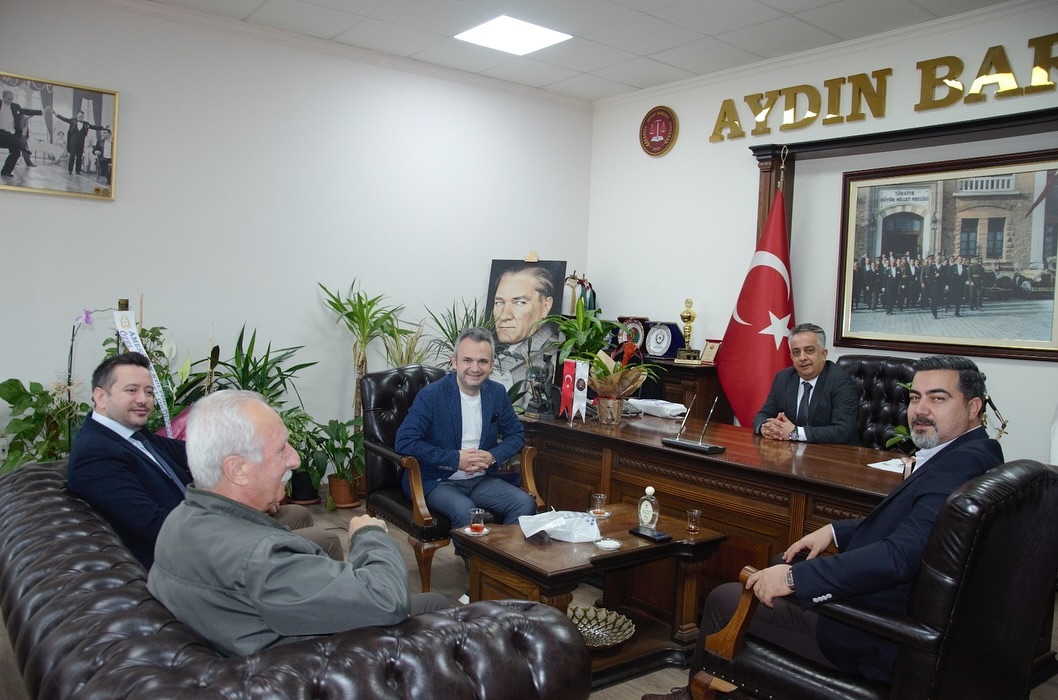 AYDIN AMERİKAN KÜLTÜR KOLEJİ OKUL MÜDÜRÜ ŞAHİN KARAKUŞ VE BERABERİNDEKİ HEYET, BARO