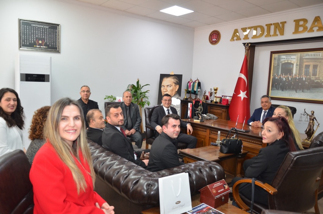 AYDIN ANAHTAR PARTİ İL BAŞKANI AV. SEMİH AKGÜN VE BERABERİNDEKİ HEYET, 5 NİSAN