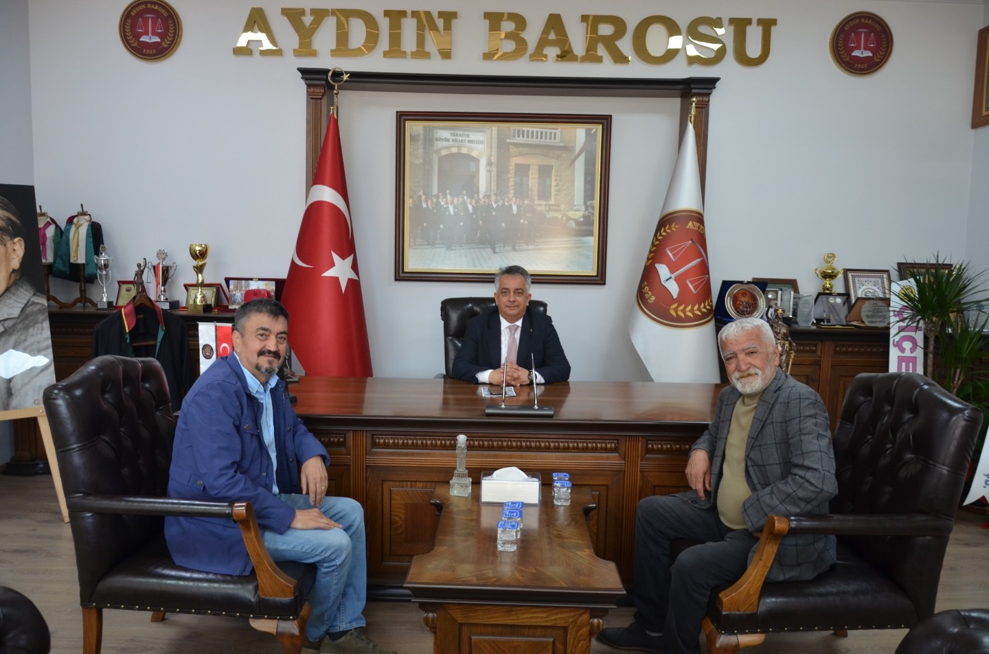 TÜM EMEKLİLERİN SENDİKASI AYDIN ŞUBESİ BAŞKANI UFUK KARTAL, BARO BAŞKANIMIZ AV. UTKU