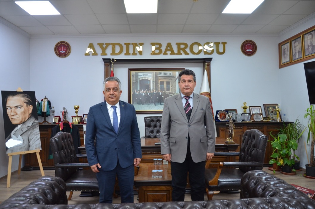 AYDIN DENETİMLİ SERBESTLİK MÜDÜRÜ NEDİM KILIÇ, BARO BAŞKANIMIZ AV. UTKU DEVRİM BARIŞ