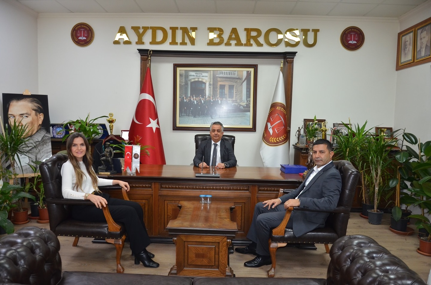 KUŞADASI BELEDİYE BAŞKANI ÖMER GÜNEL, BARO BAŞKANIMIZ AV. UTKU DEVRİM BARIŞ ARSLAN’I