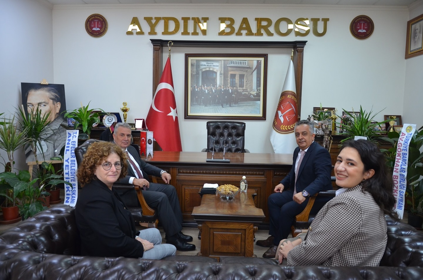 AYDIN İL EMNİYET MÜDÜRÜ ARMAĞAN ADNAN ERDOĞAN, BARO BAŞKANIMIZ AV. UTKU DEVRİM BARIŞ