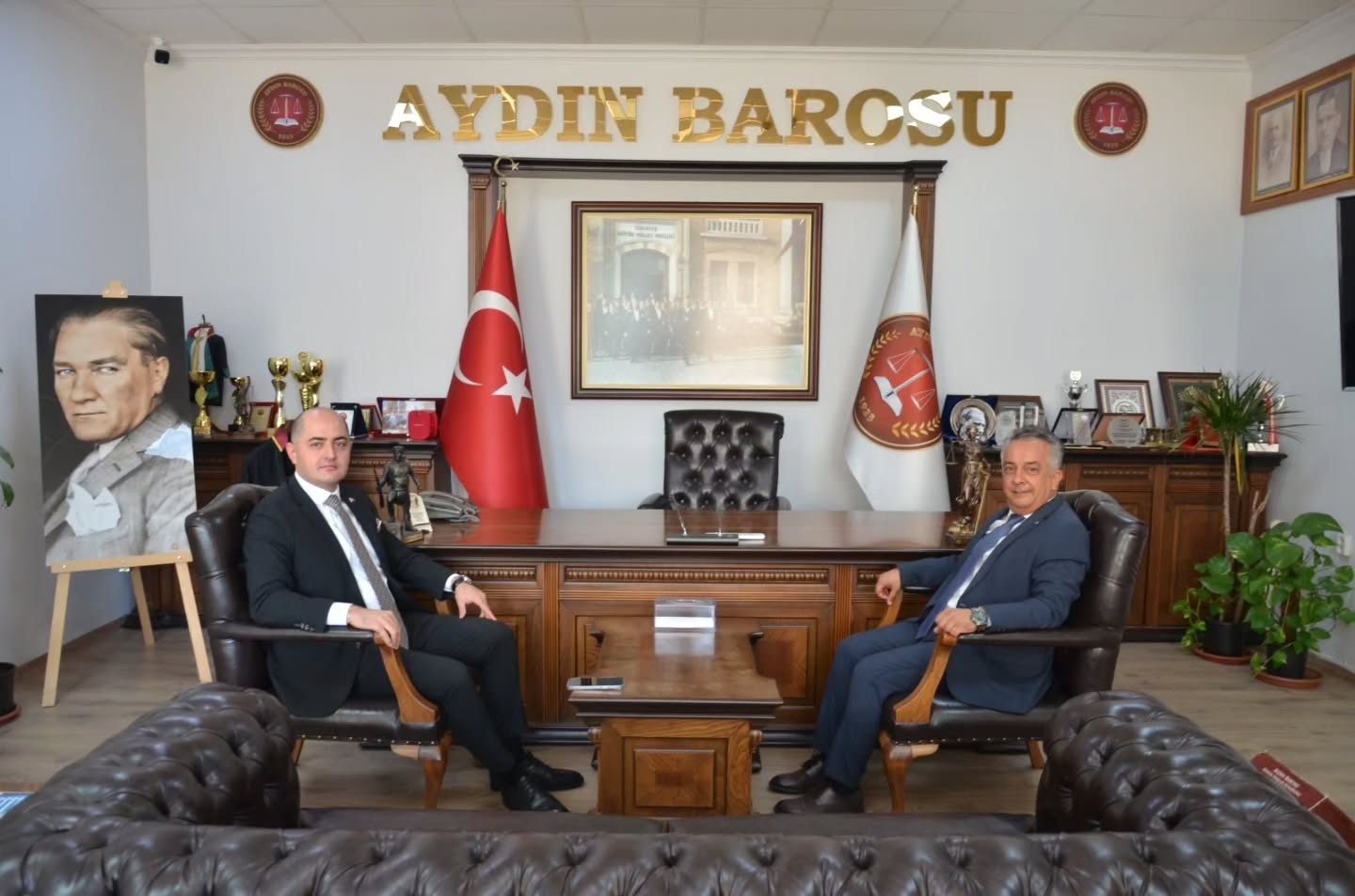 Aydın Cumhuriyet Başsavcısı Uygur Kaan ARISOY Baro Başkanımız Av. Utku Devrim Barış