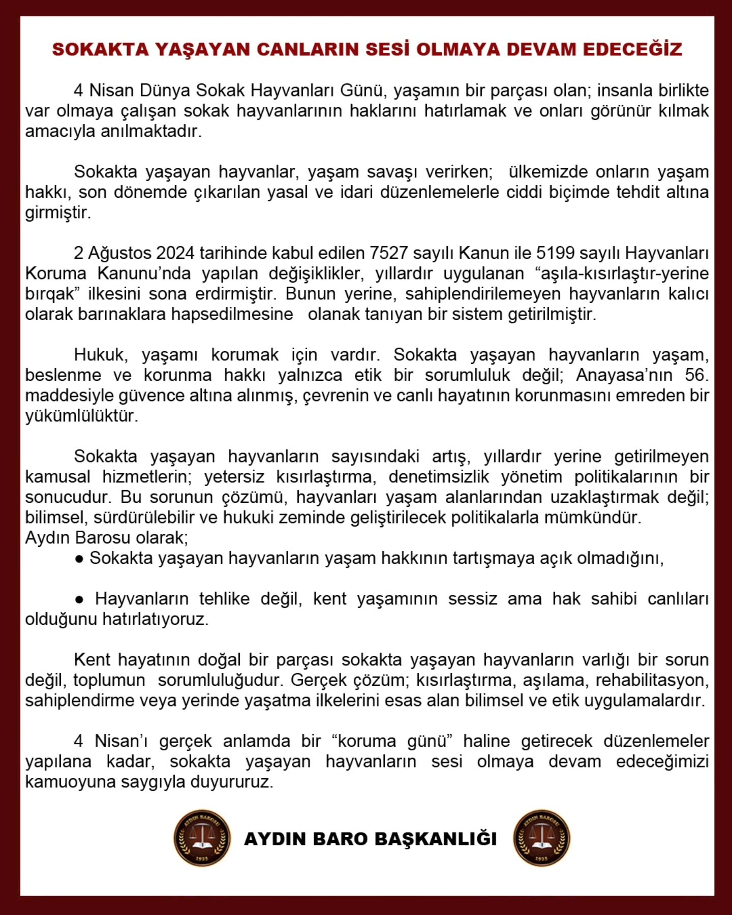 04.04.2026 Tarihli Basın AÇıklaması
