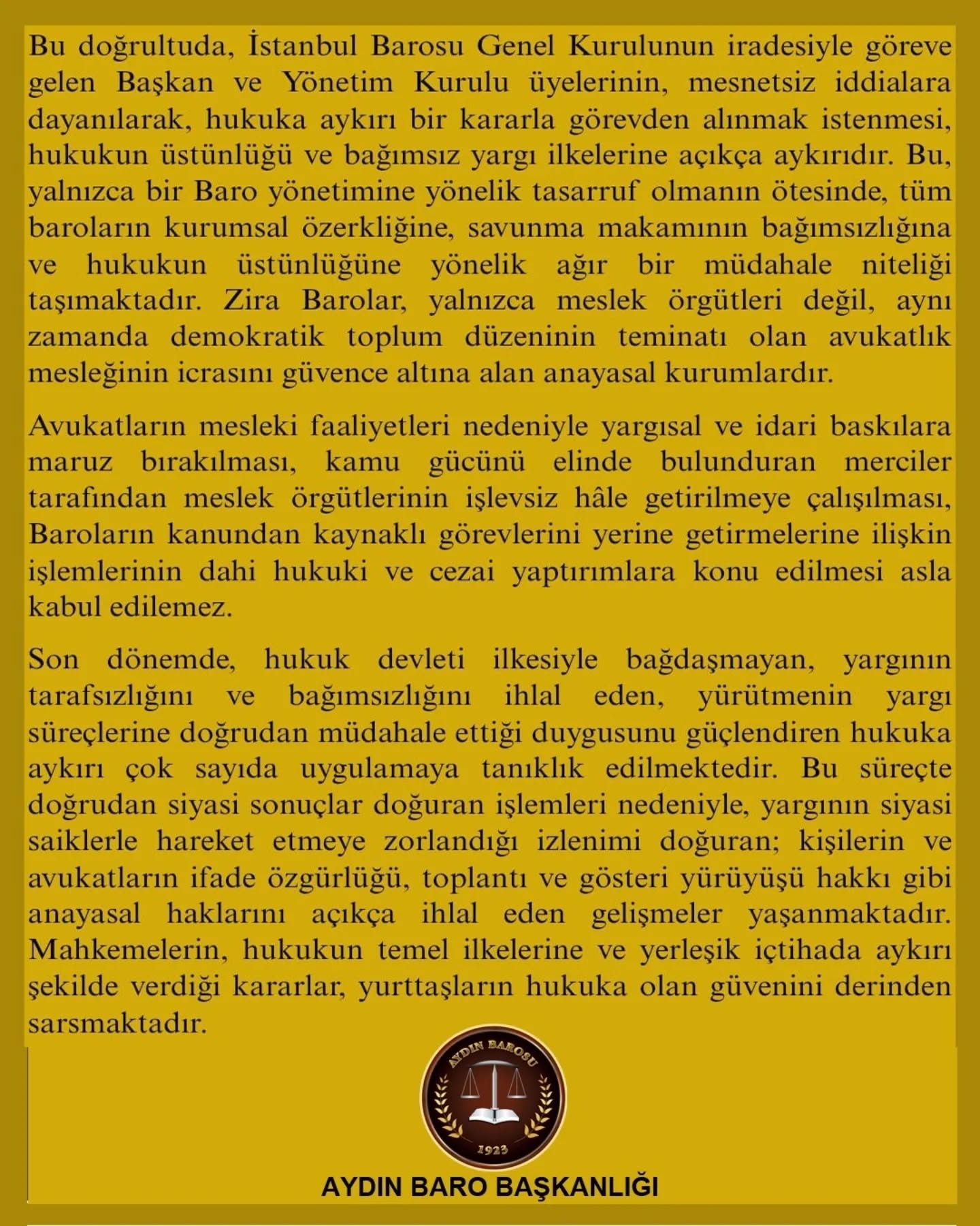 07.04.2025 Tarihli Basın AÇıklaması