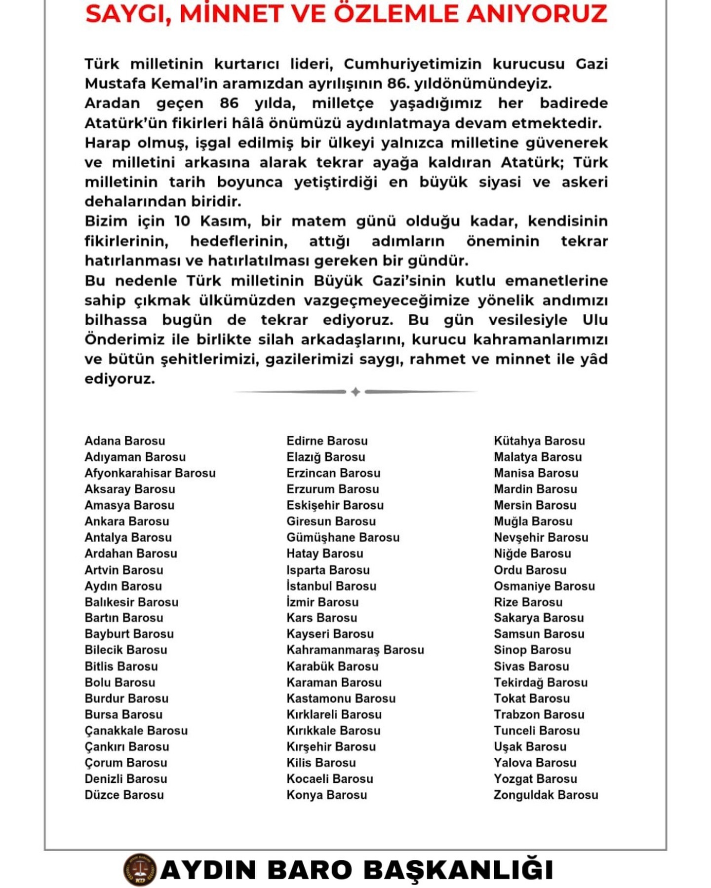 10.11.2024 Tarihli Basın AÇıklaması
