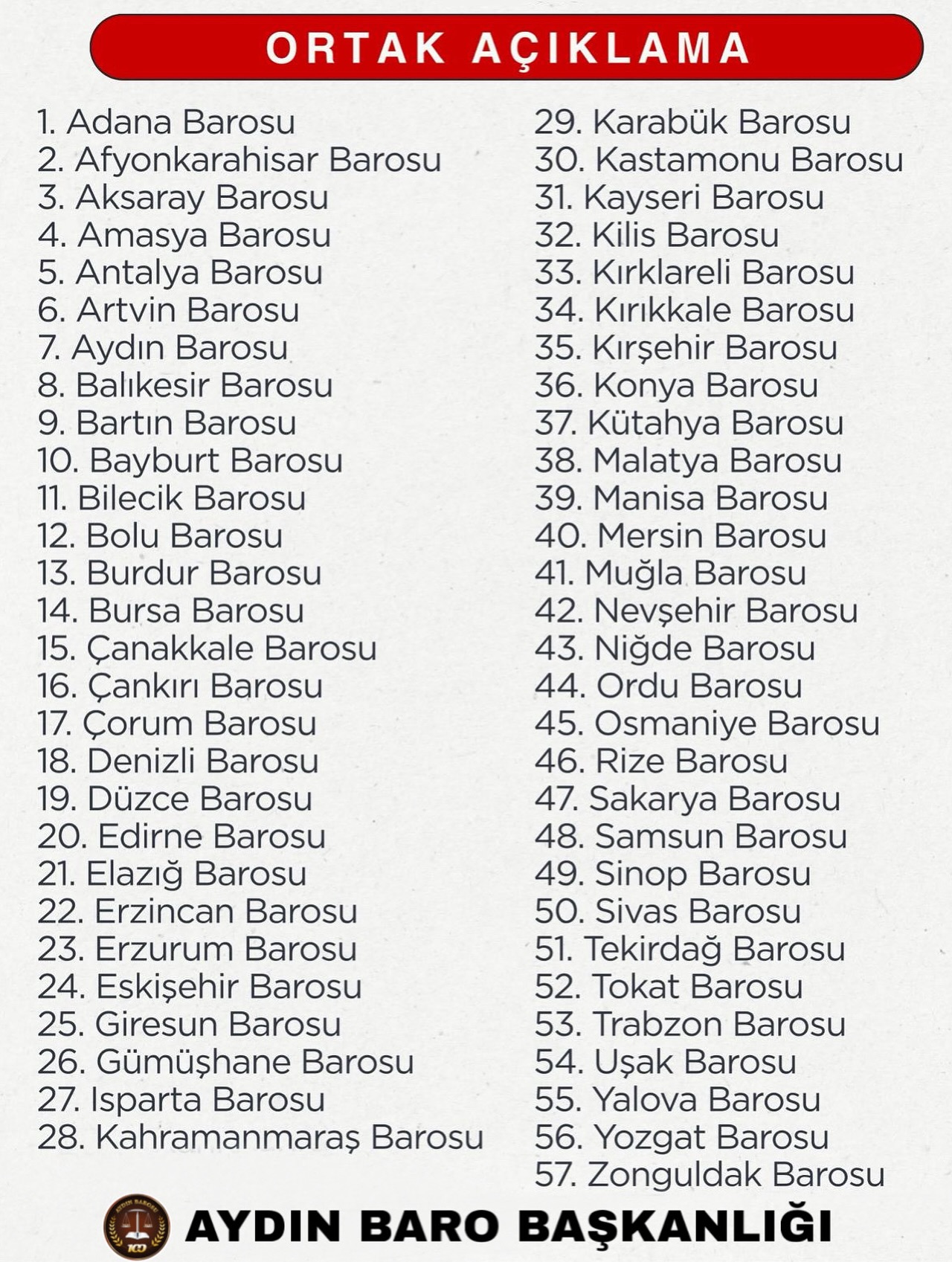 11.10.2025 Tarihli Basın AÇıklaması