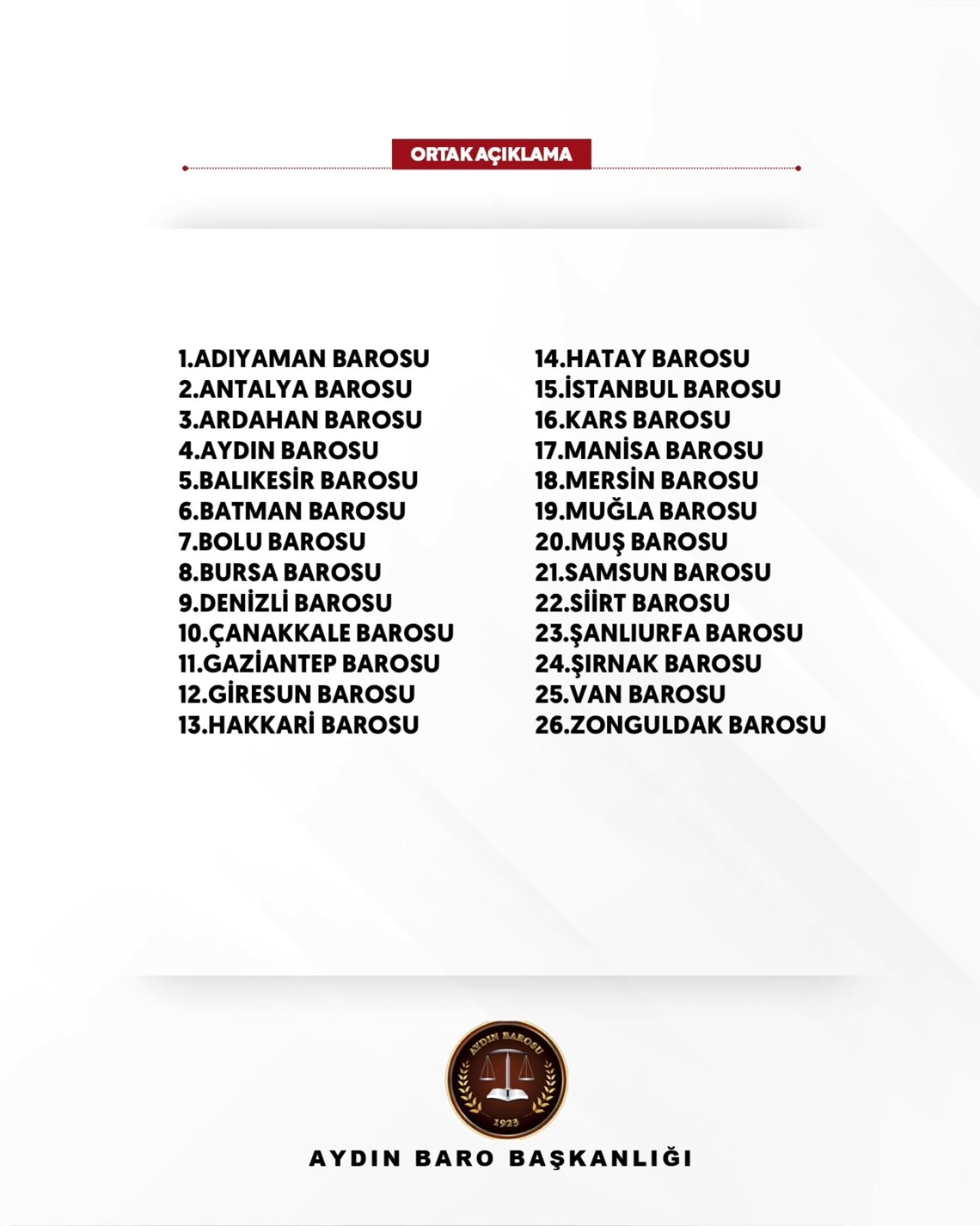 14.11.2025 Tarihli Basın AÇıklaması