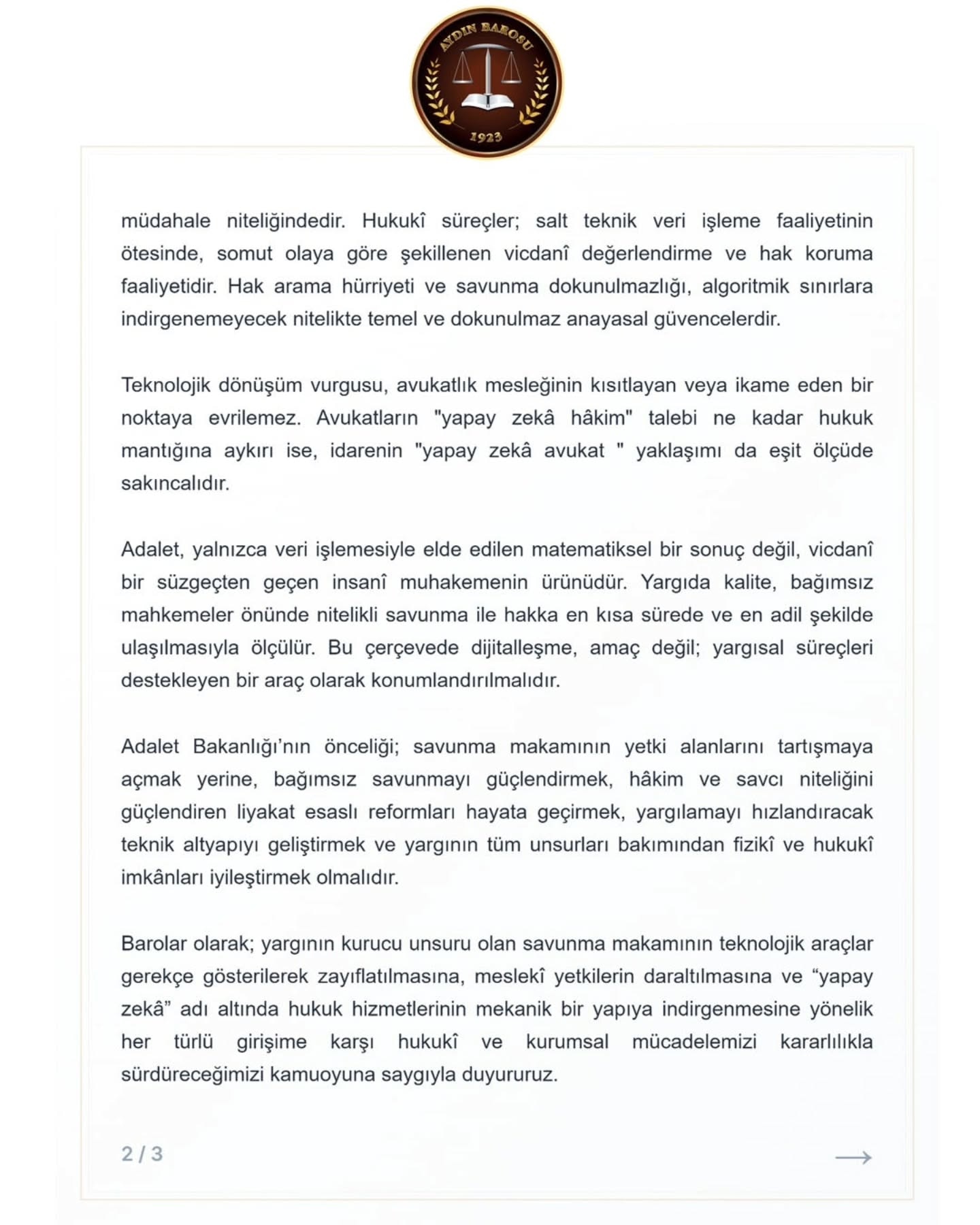 25.04.2026 Tarihli Basın AÇıklaması