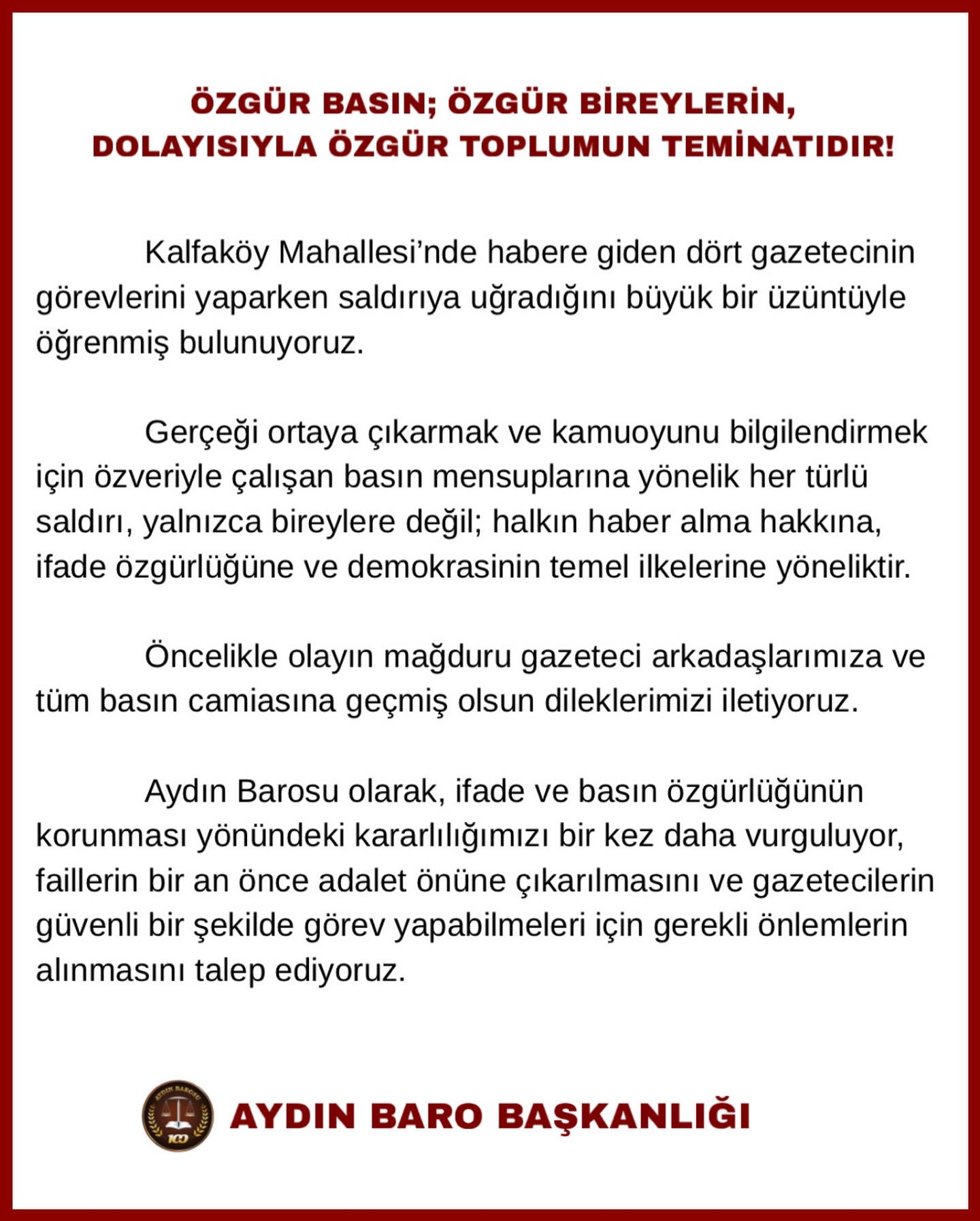 25.10.2025 Tarihli Basın AÇıklaması