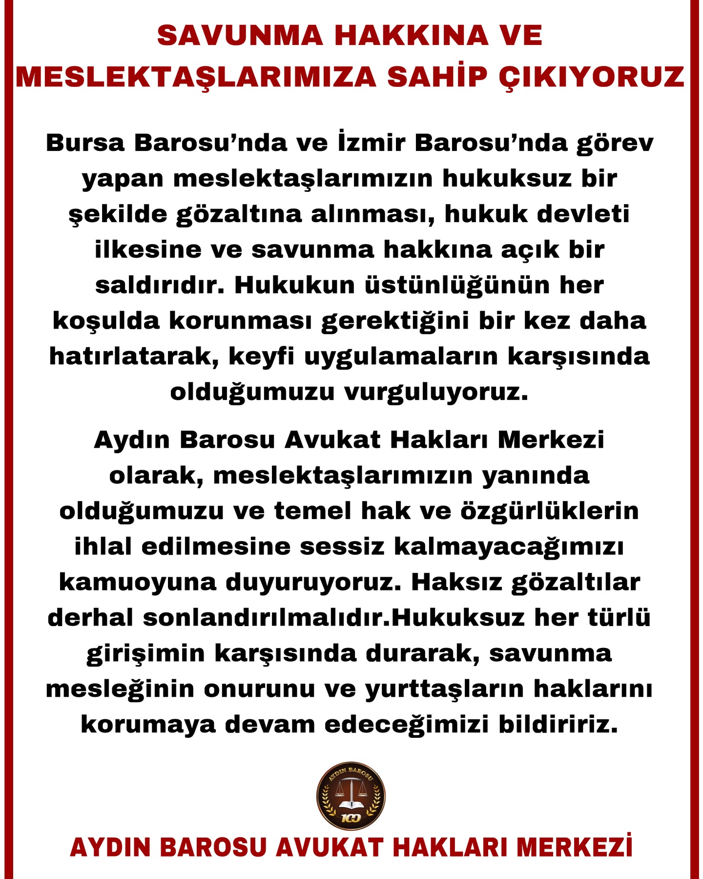 27.03.2025 Tarihli Basın AÇıklaması