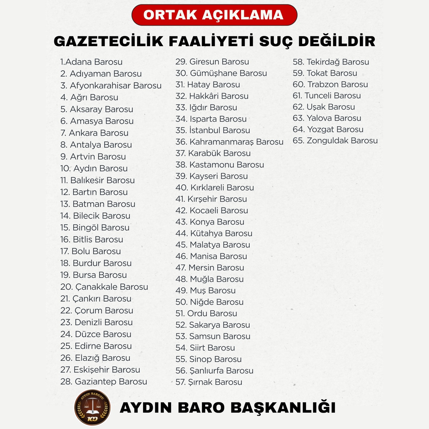 27.11.2025 Tarihli Basın AÇıklaması