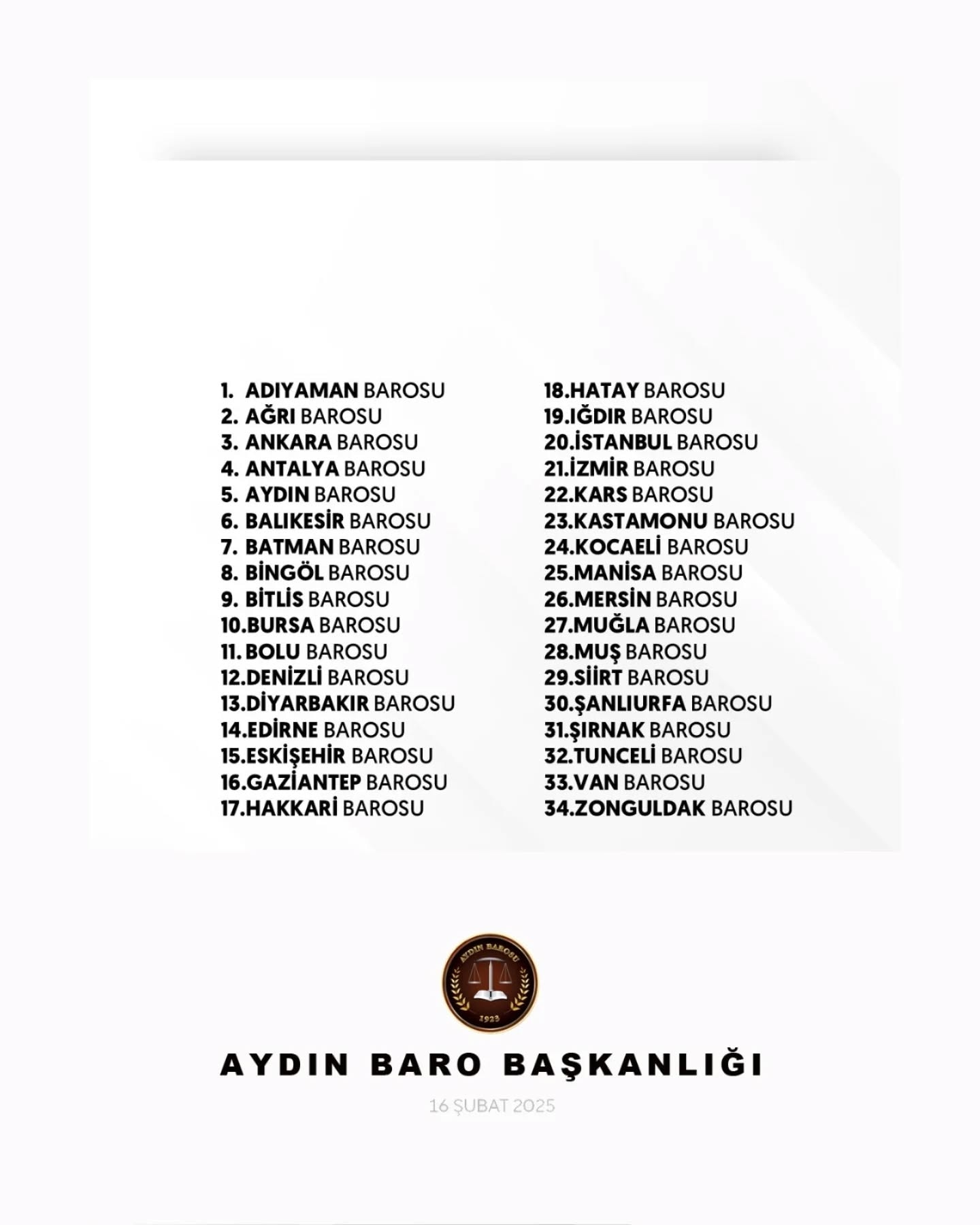 16.02.2025 Tarihli PaylaŞım