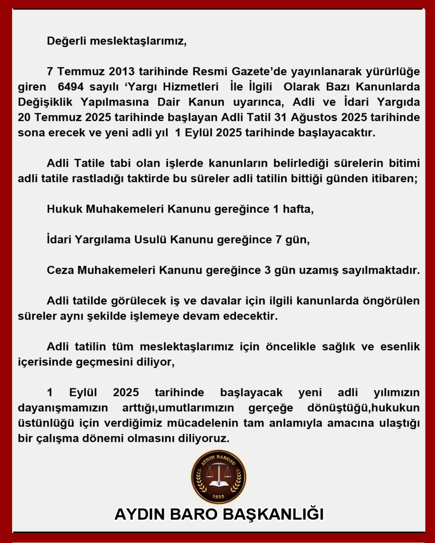 18.07.2025 Tarihli PaylaŞım