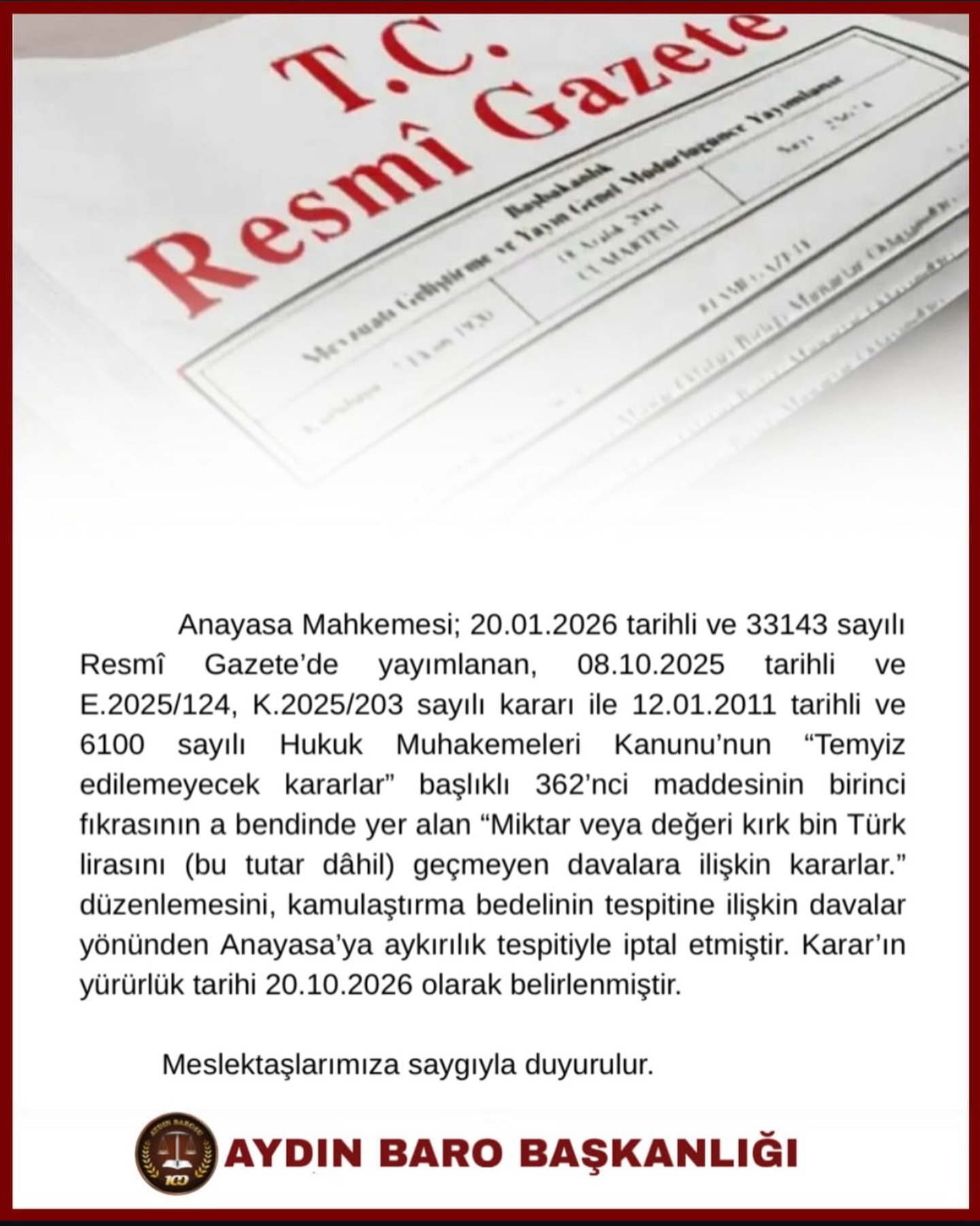 20.01.2026 Tarihli PaylaŞım