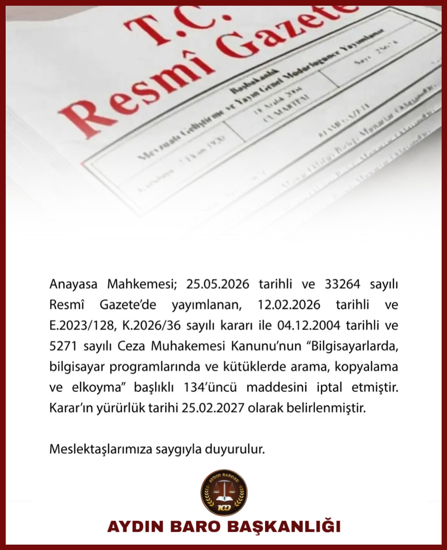 25.05.2026 Tarihli PaylaŞım
