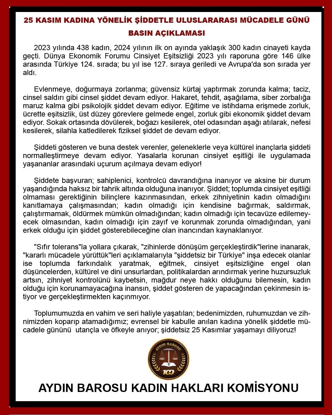 25.11.2024 Tarihli PaylaŞım