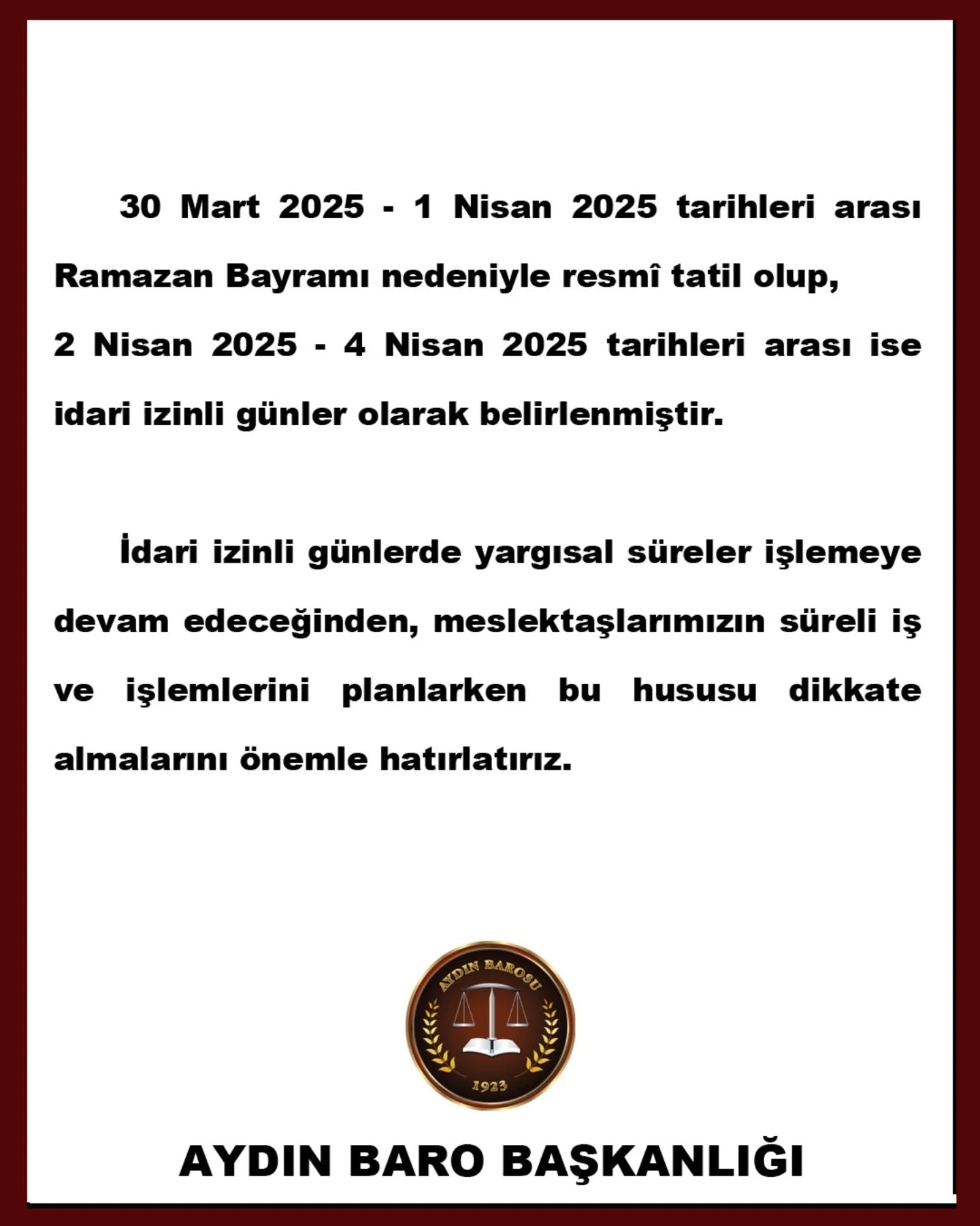 29.03.2025 Tarihli PaylaŞım