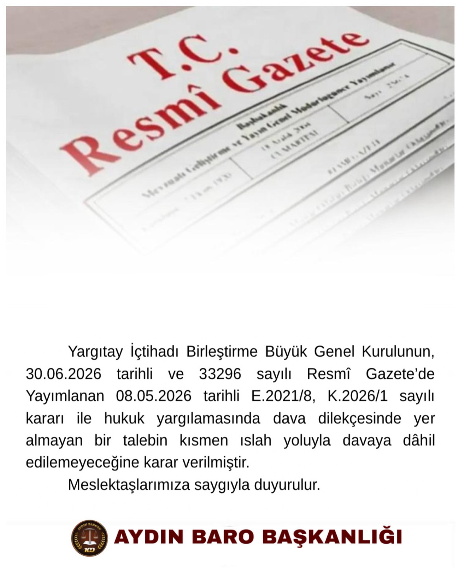 30.06.2026 Tarihli PaylaŞım