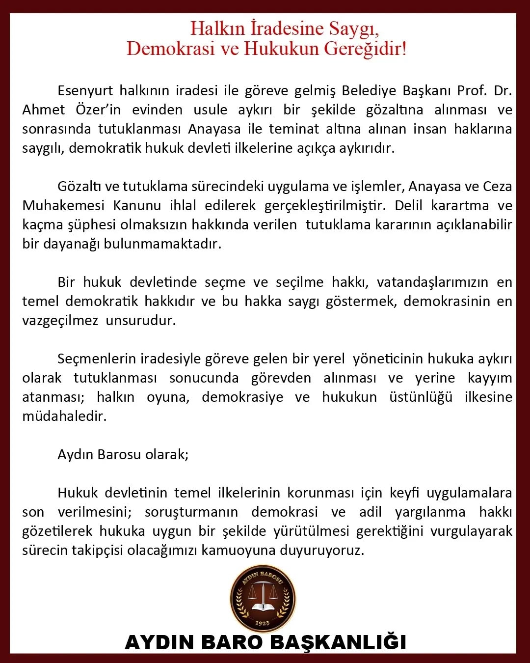 31.10.2024 Tarihli PaylaŞım