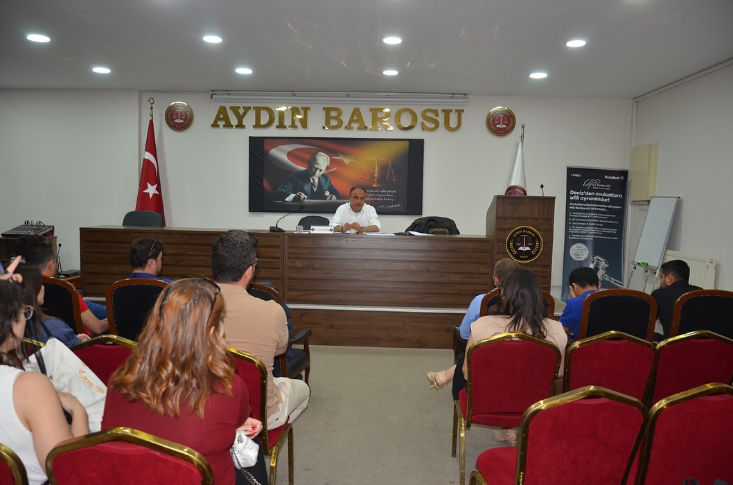 AYDIN BAROSU GENÇ AVUKATLAR MECLİSİ İLE BİRLİKTE BAROMUZ STAJ EĞİTİM VE SEMİNER